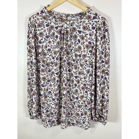 Women’s Plus Size 2X Blouses Floral Boho Ruffle Long Sleeve *Bundle of 2* - Picture 7 of 14